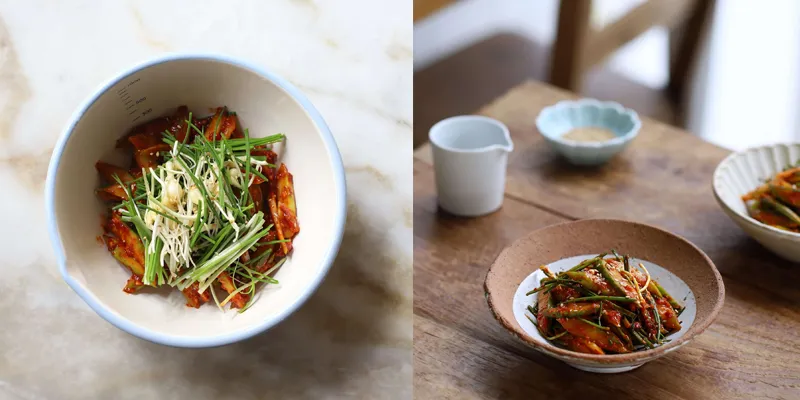 Trộn xốt ớt và các loại gia vị đặc trưng của Hàn Quốc