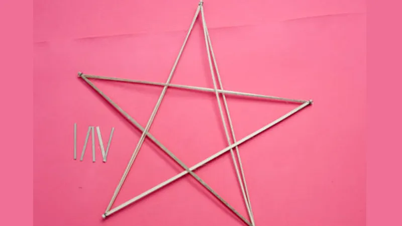 Kỹ thuật nối tre làm khung đèn