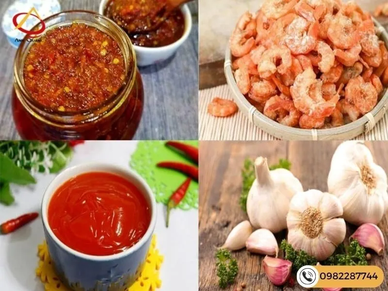Quy trình chuẩn bị tôm và gia vị cho sốt đặc biệt
