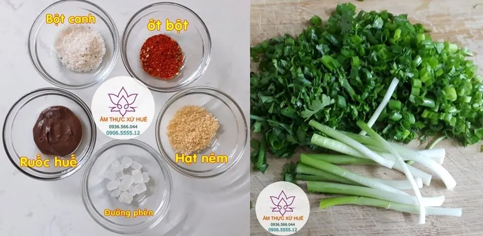 Những gia vị cần thiết khi nấu bánh canh khô huế