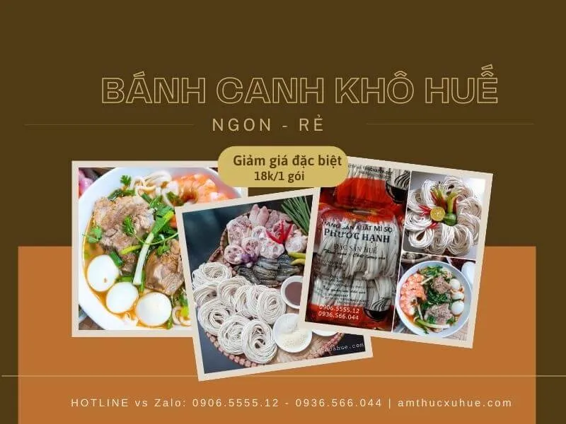 Bánh canh khô huế 1 trong những đặc sản huế ngon và nổi bật