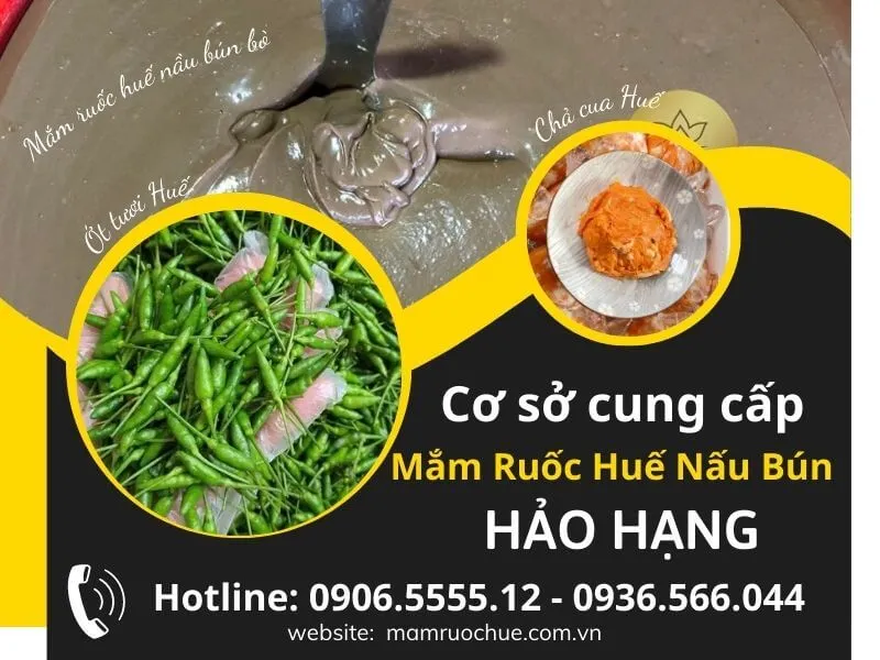 Mắm ruốc huế là một nguyên liệu không thể thiếu khi nấu bánh canh khô huế