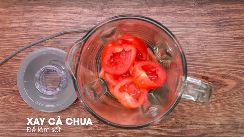 Xay cà chua nhuyễn