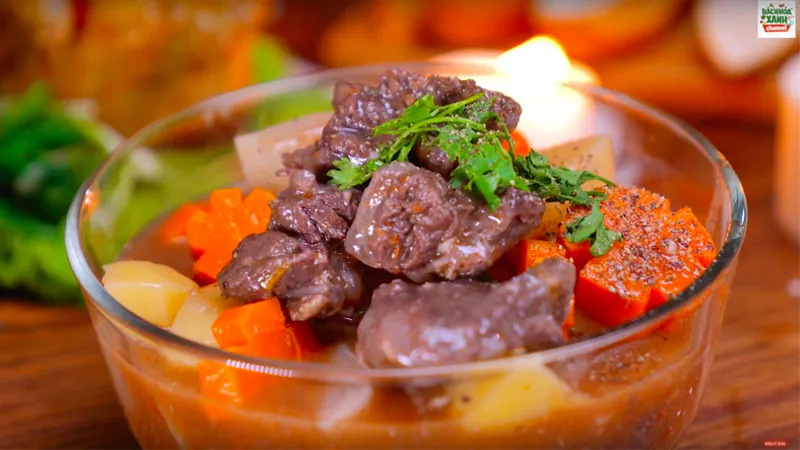 Thành phẩm bò sốt vang