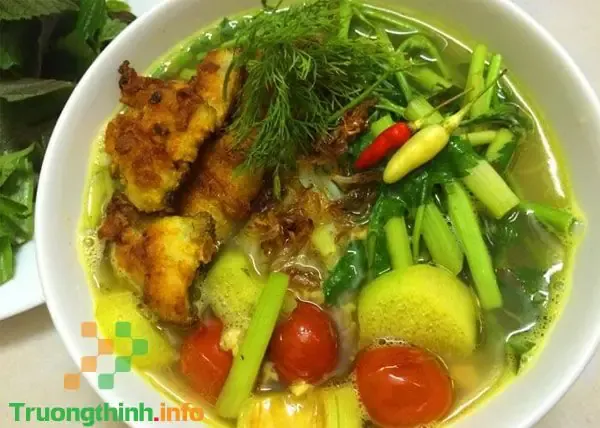 cách nấu bún cá rô đồng rau cải