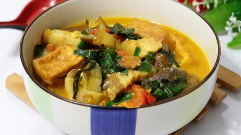 Cà tím nấu đậu phụ