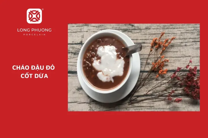 Đậu đỏ bở mềm hoà quyện cùng nước cốt dừa béo ngậy