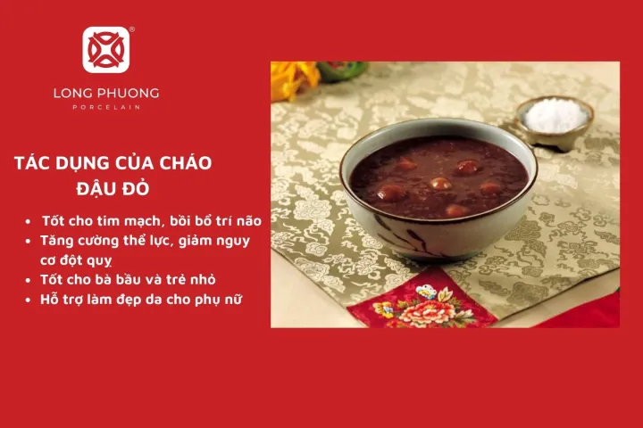 Cháo đậu đỏ rất giàu dinh dưỡng