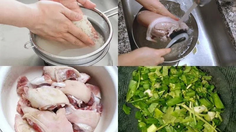 Cách chế biến món cháo giò heo