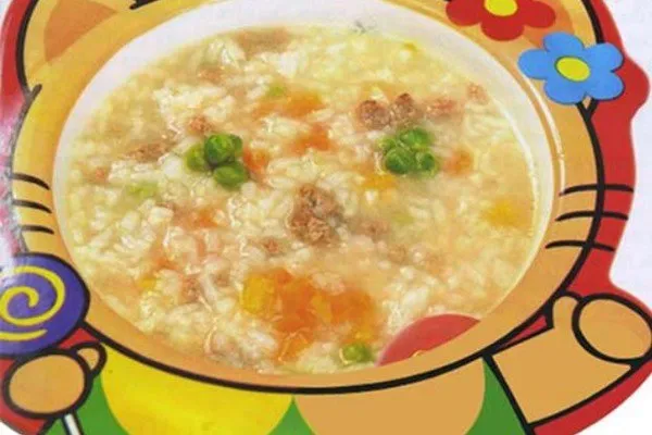 Cháo thịt bằm nấu bí đỏ thơm ngon