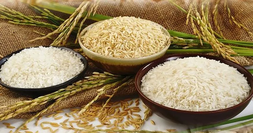 Nguyên liệu gạo sạch chuẩn bị nấu cơm nát cho bé ăn dặm