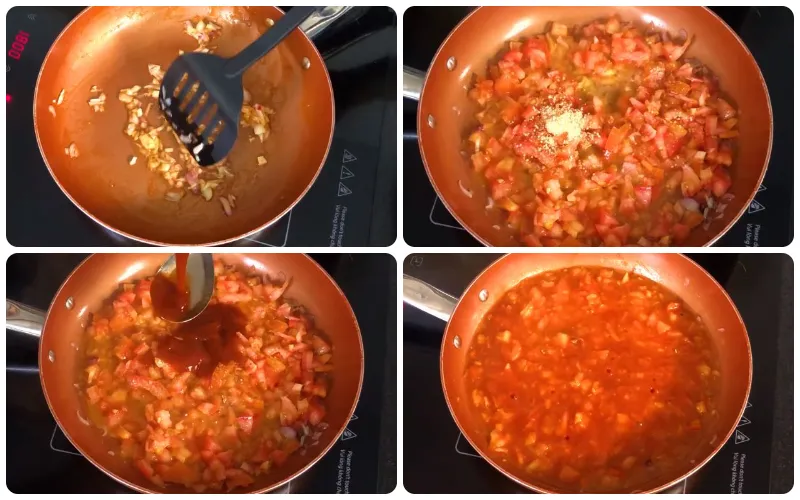 Làm sốt cà chua