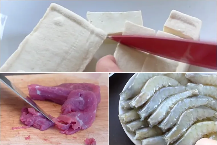 Nguyên liệu lẩu Thái đã sơ chế gọn gàng