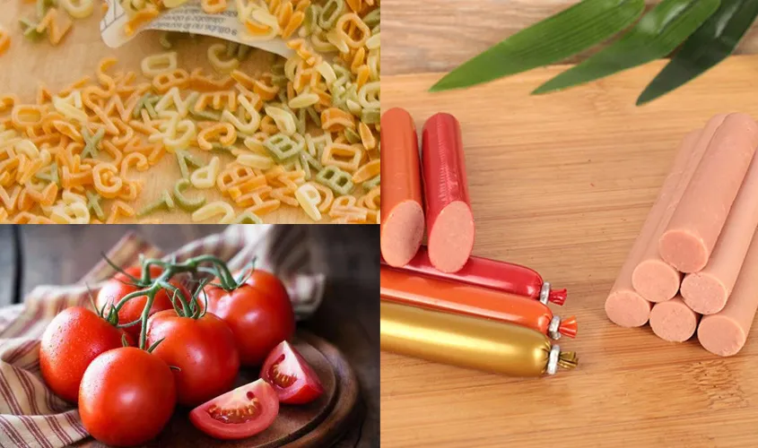 Sự kết hợp giữa nui và xúc xích tạo nên bữa ăn thú vị cho trẻ