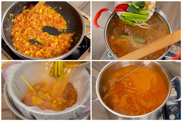 Công thức nấu nước dùng lẩu thái hải sản trong veo và chuẩn vị