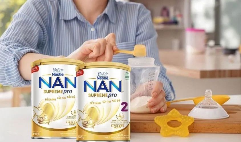 Pha sữa theo đúng tỷ lệ khuyến nghị