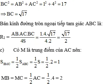 Tính cạnh huyền BC