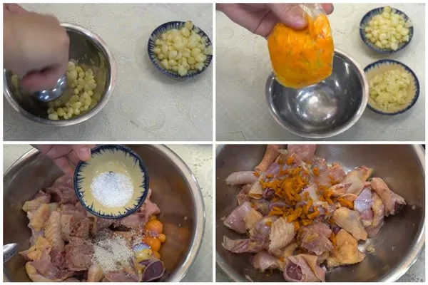 Cách ướp gà nấu mì quảng chuẩn vị nhất