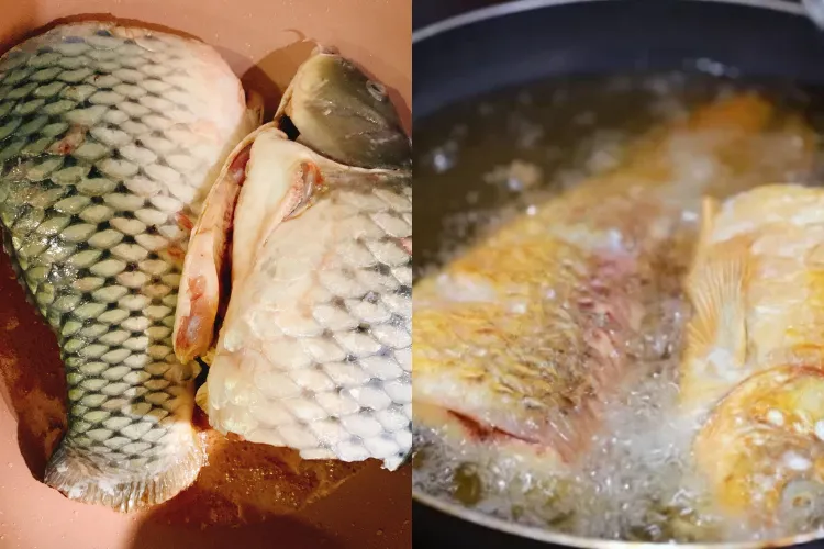 Cá chép tươi sống là thành phần chính trong cách nấu cá nấu mẻ