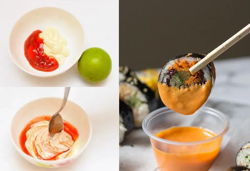 Các loại sốt chấm kimbap