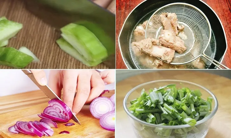 Cách nấu canh bí xanh với xương (Hình 3)