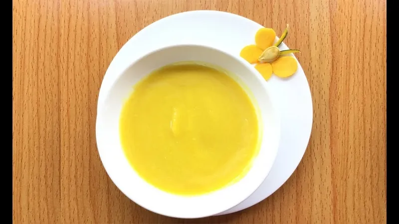 Thành phẩm cháo bí đỏ cho bé ăn dặm thơm ngon