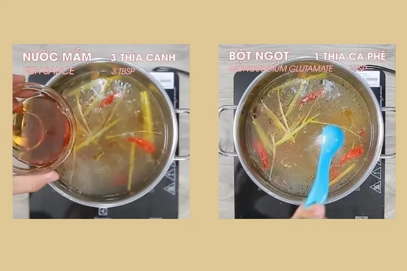 Nêm gia vị cho nước lẩu