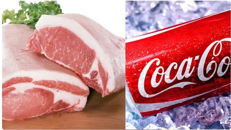 Mô tả hình ảnh: Cách nấu thịt nạc không bị khô kết hợp với nước giải khát Coca