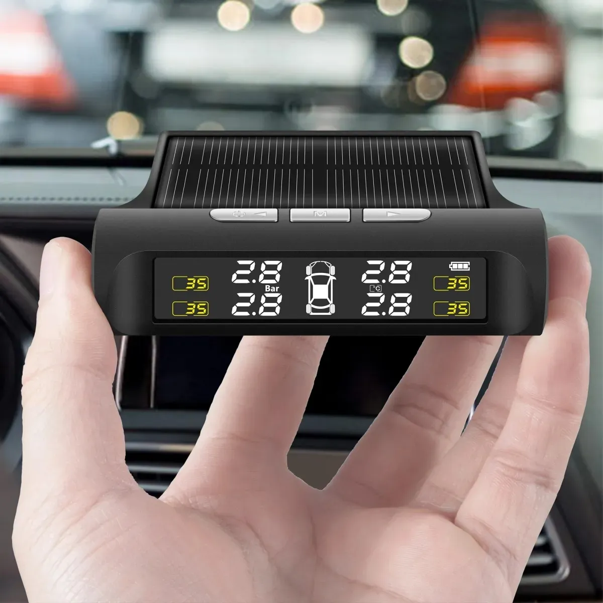 Sử dụng màn hình rời cho dụng cụ đo áp suất lốp