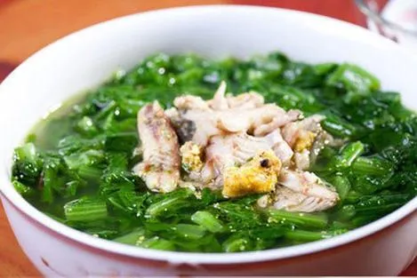 Món canh cá rô đồng