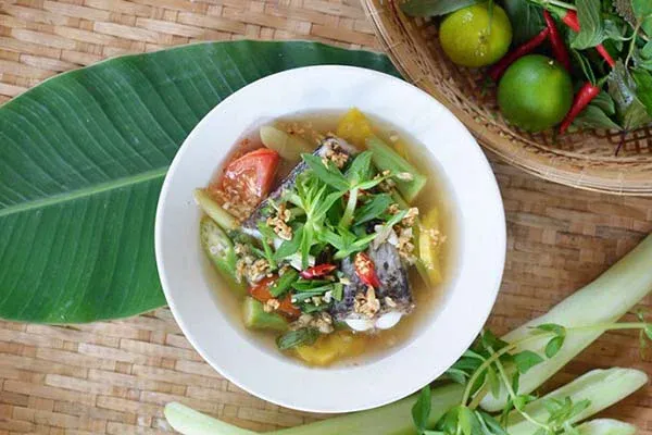 Nguyên liệu canh chua cá dọc mùng
