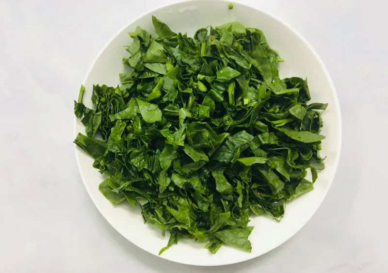 Canh rau mồng tơi nấu thịt băm