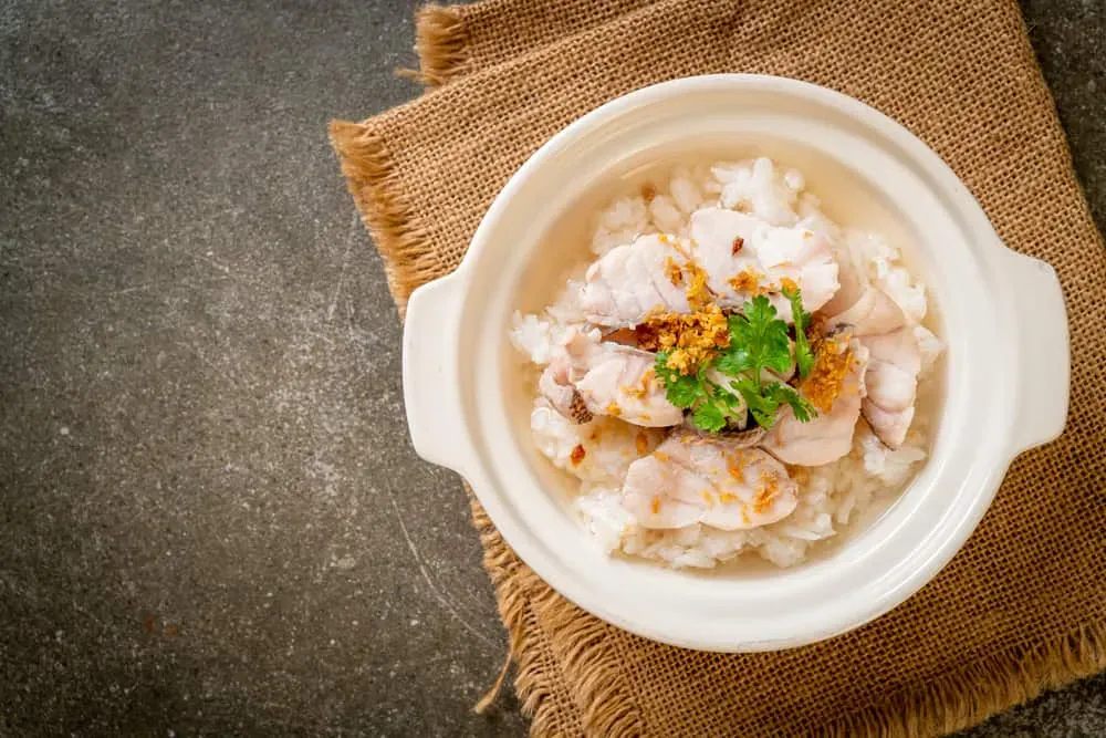 Món cháo cá diêu hồng đạt chuẩn phải có độ sánh mịn và mùi thơm đặc trưng không tanh