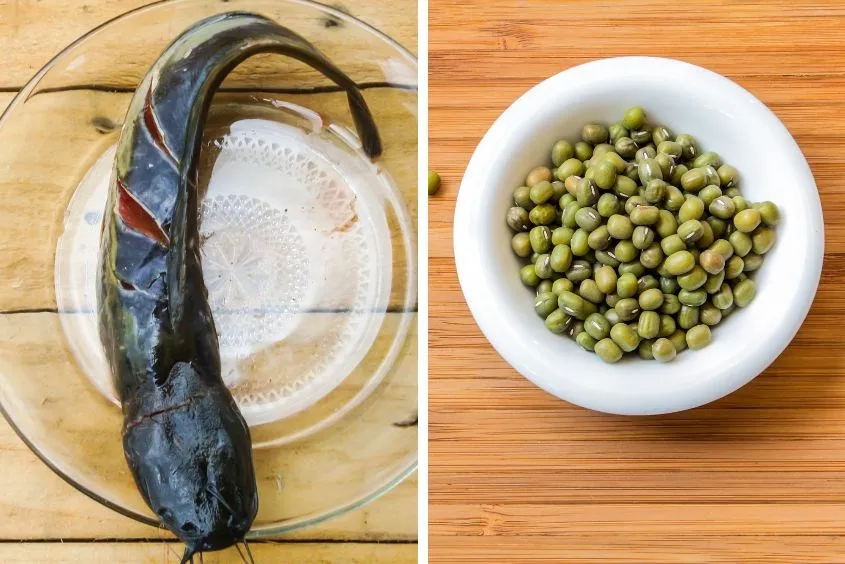 Cháo cá trê kết hợp đậu xanh, tạo độ béo tự nhiên và bổ sung sắt