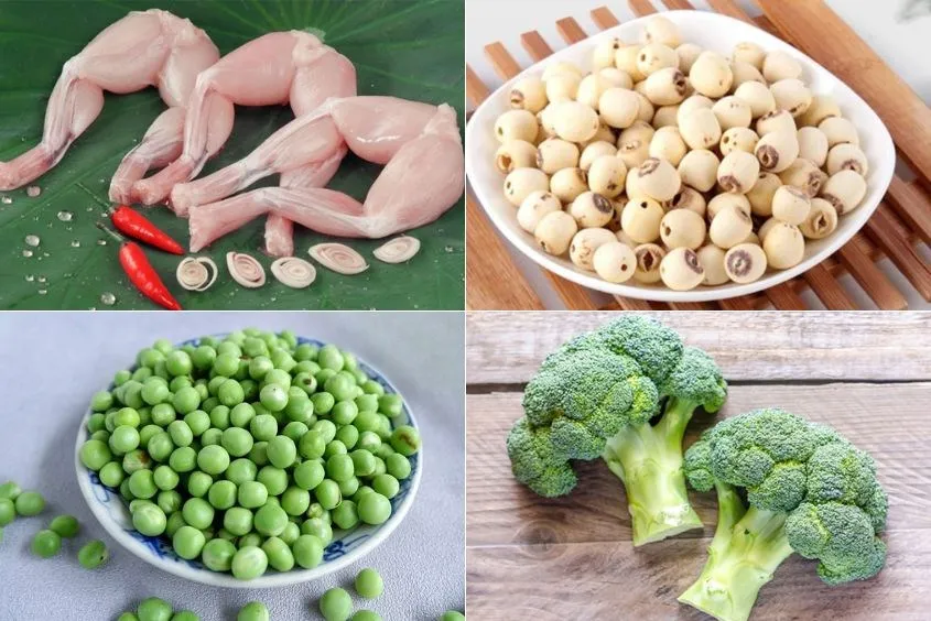 Cháo ếch hạt sen giúp bé ngủ ngon và sâu giấc hơn