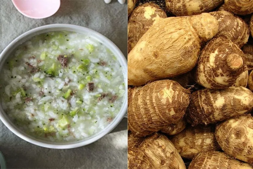 Cháo khoai sọ cho bé