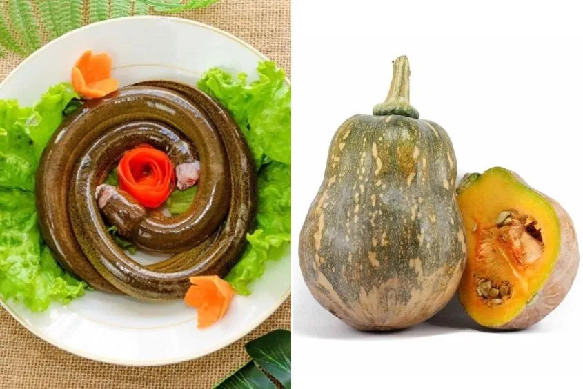 Cháo lương cho bé và bí đỏ