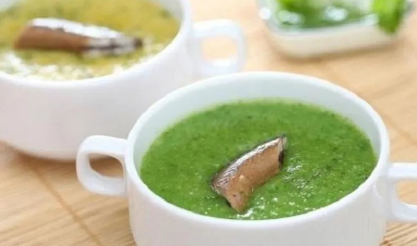 Hình minh họa cháo lươn đậu xanh mồng tơi