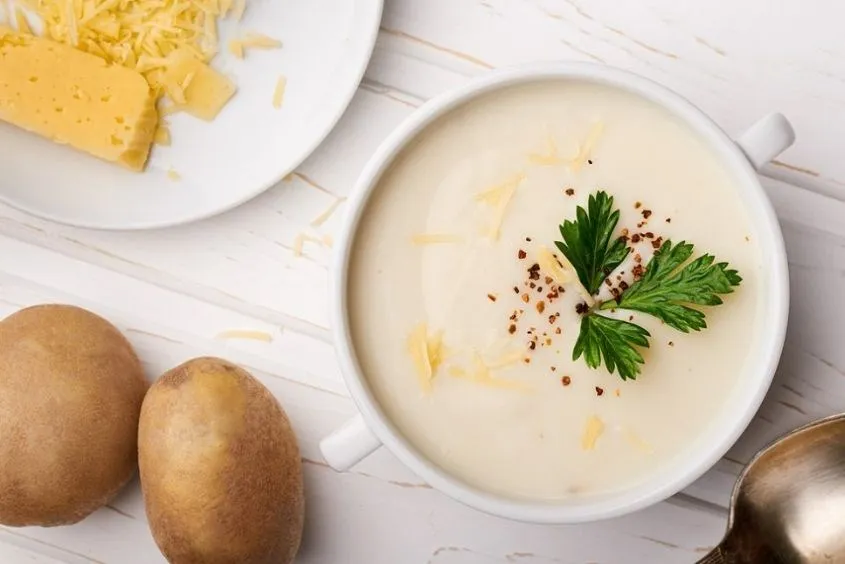 Cháo phô mai cho bé nấu khoai tây giàu dinh dưỡng