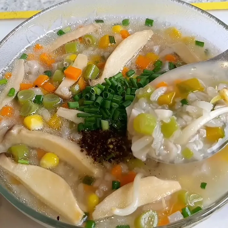 Bước 4 Thành phẩm Cháo rau củ chay