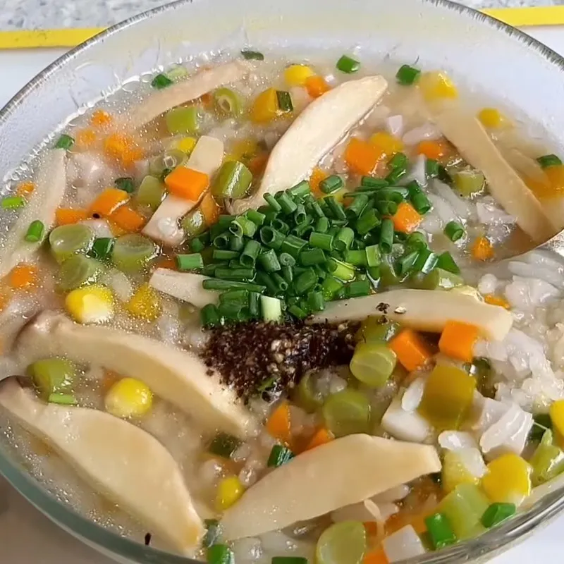 Bước 4 Thành phẩm Cháo rau củ chay
