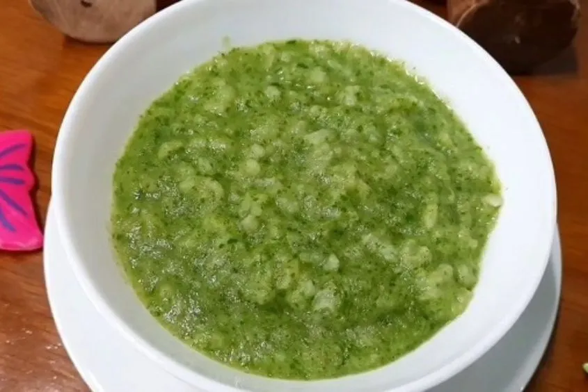 Cháo thịt bò súp lơ xanh