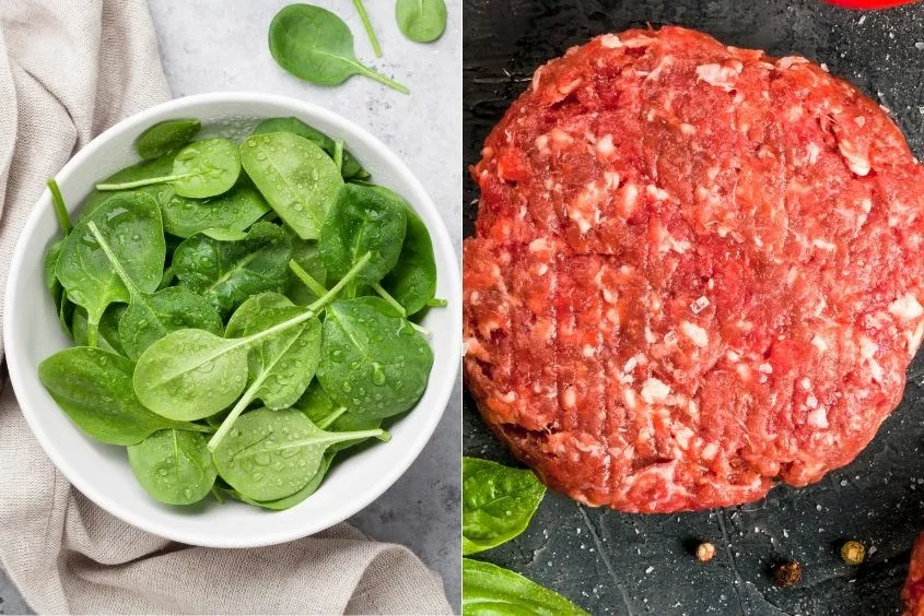 Cháo thịt bò cải bó xôi cơ bản cho bé ăn dặm