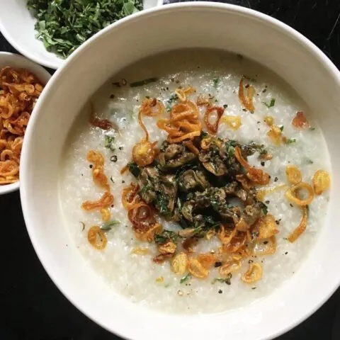 Nguyên liệu tươi ngon cho món cháo trai