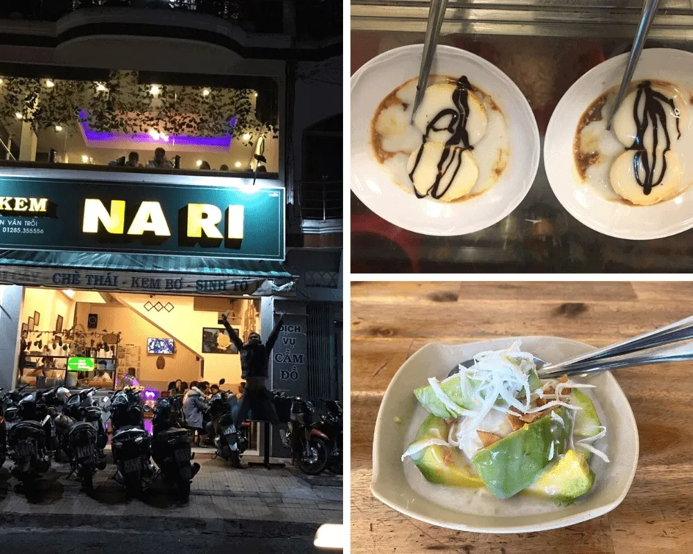 Nari là quán kem bơ và chè Đà Lạt được lòng nhiều thực khách