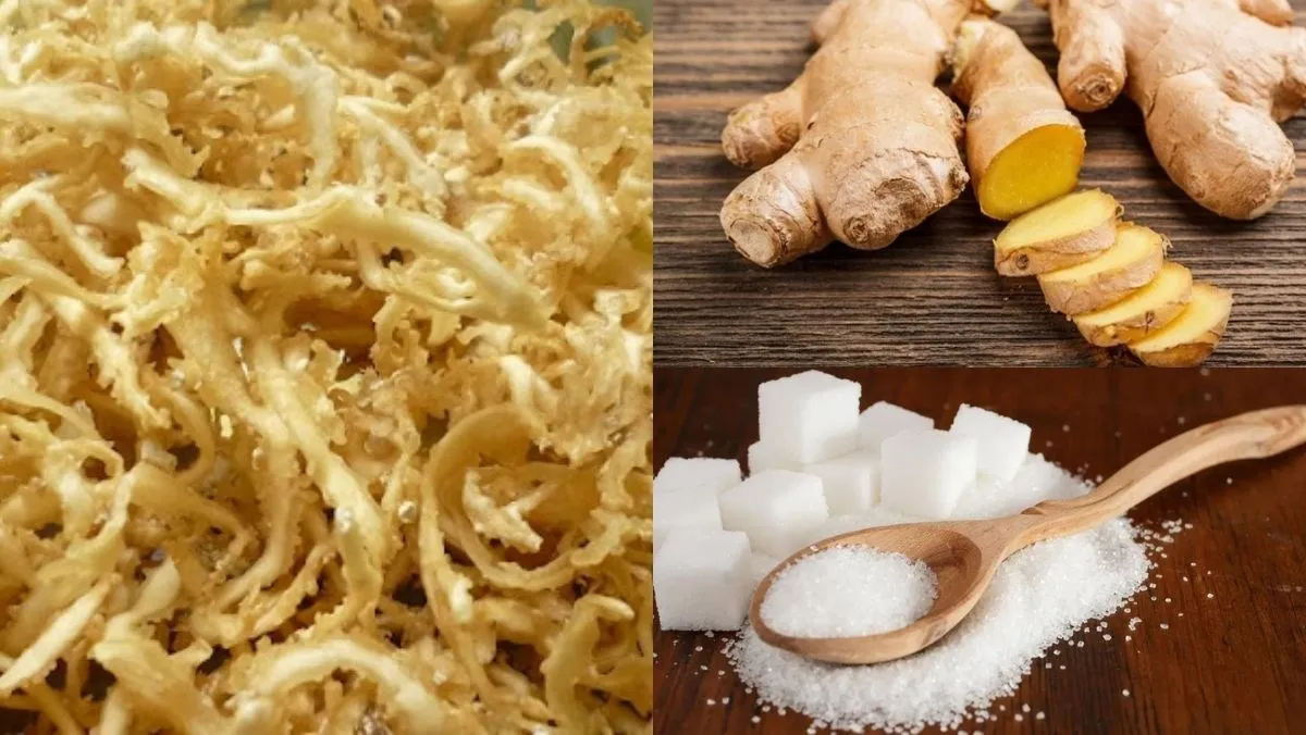 Nguyên liệu món ăn chè rau câu chân vịt