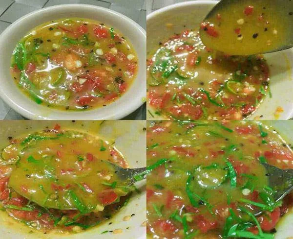 Chén nước chấm muối ớt xanh đặc trưng ăn kèm gà tiềm ớt hiểm