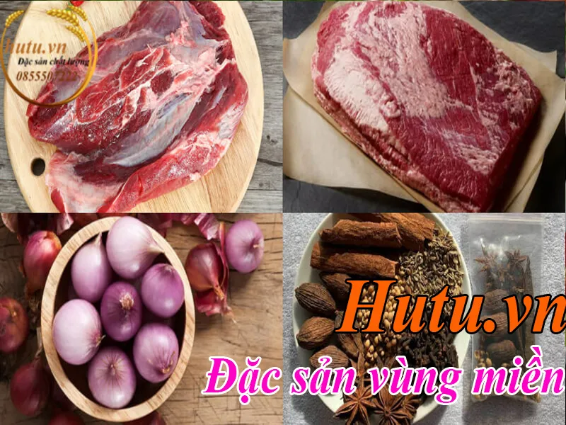 Chuẩn bị nguyên liệu cho món phở bò Nam Định