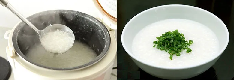 Hướng dẫn cách nấu cháo trắng bằng nồi cơm điện đơn giản và không bị trào
