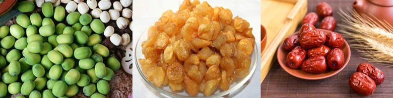 Nguyên liệu chè táo đỏ hạt sen nhãn nhục